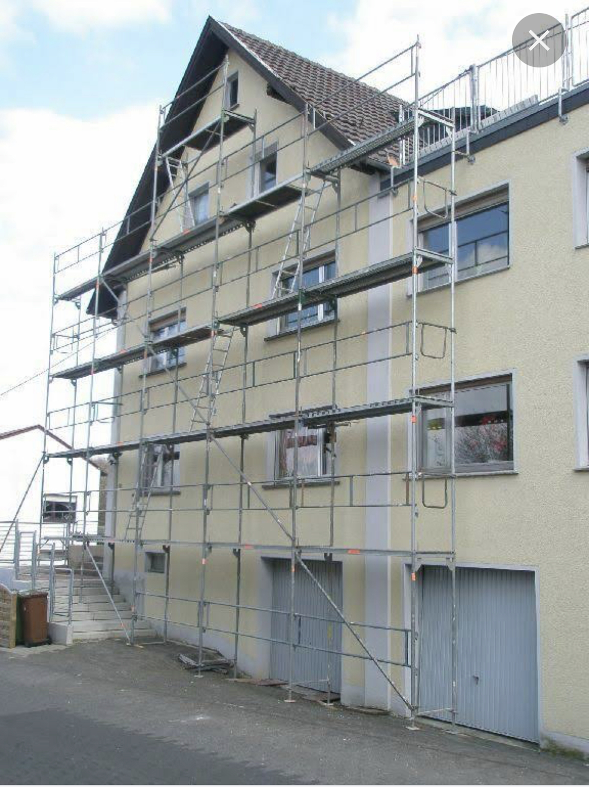 Fassadenarbeiten und Außenbereich